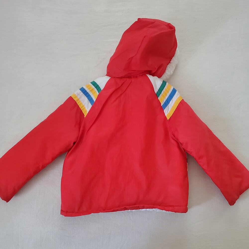 Vintage Montgomery Ward Colorful Hooded Coat 3t - Picture 8 of 8